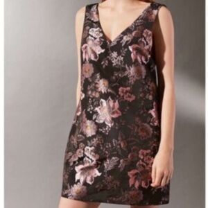 Urban outfitters jacquie jaquard floral tie back dress xs